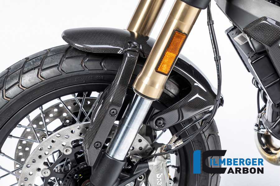 Ilmberger Carbon Front Mudguard Mount right side R/S Glossy
