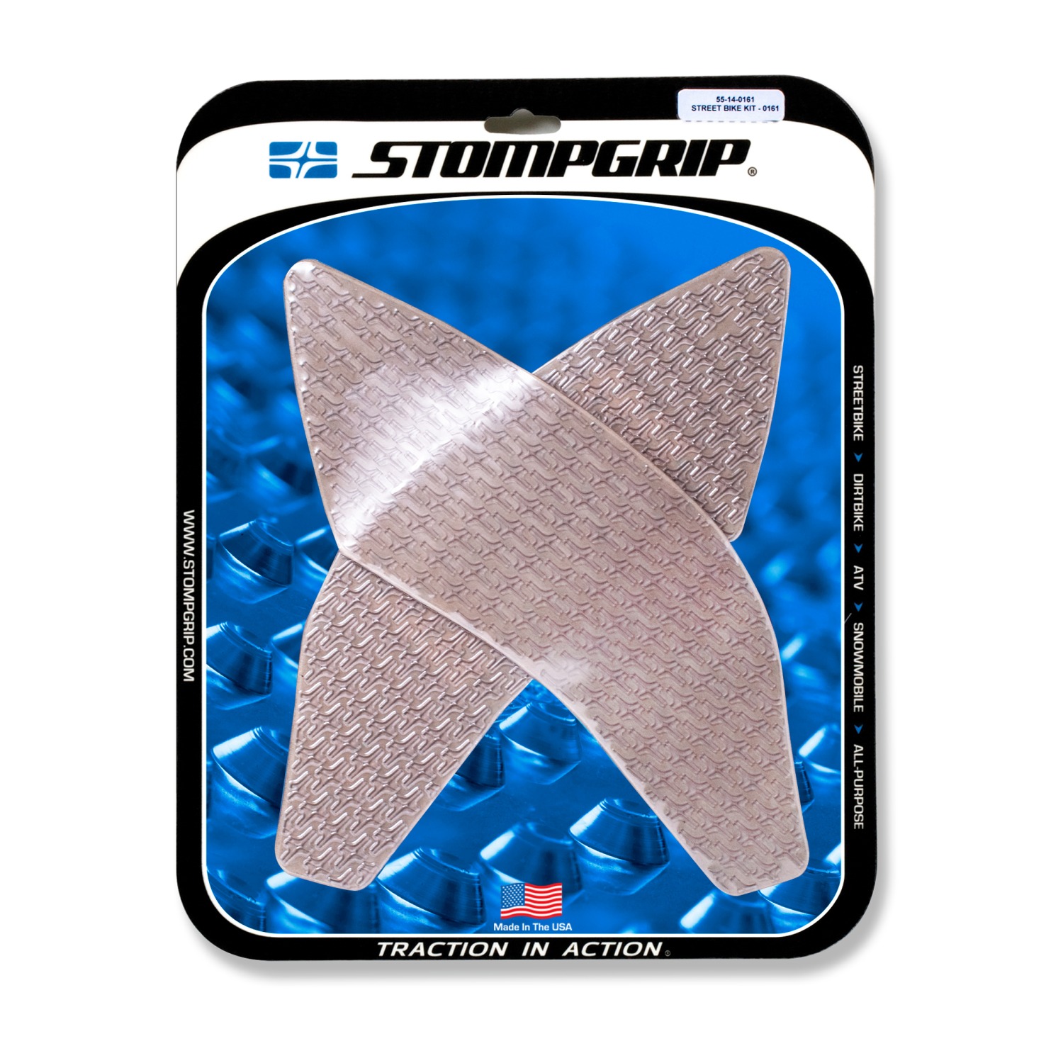 Stompgrip Traction Pads clear, for Honda CB300R / CB(R)650R, 2019-2025