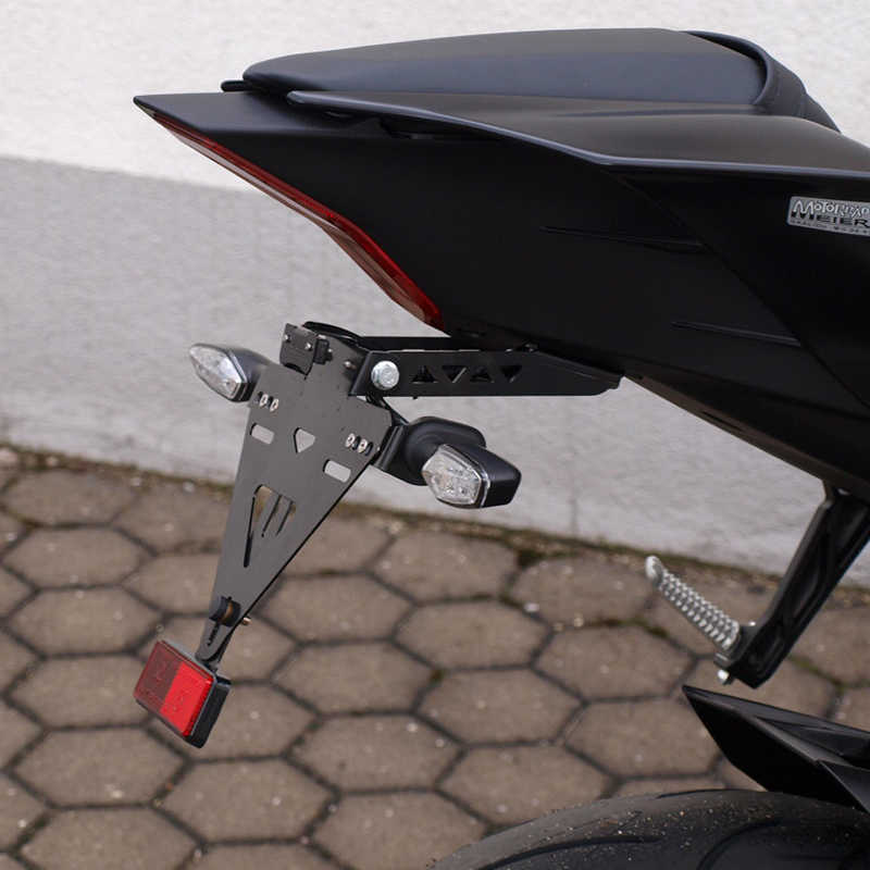 alpha Technik License Plate Holder for Yamaha YZF-R6; Type RJ27; Model Year 2017-