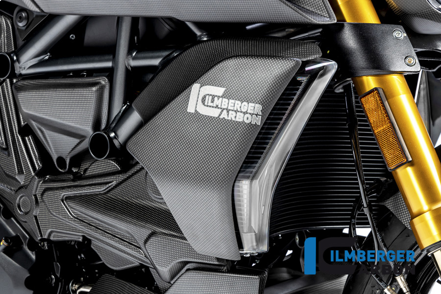 Ilmberger Carbon Radiator Cover right side R/S, matt, Ducati Diavel 1260, 2019-