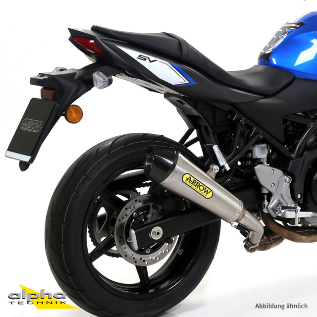 ARROW X-KONE Exhaust for Suzuki SV650 2016-, Stainless Steel (Only with ARROW Mid-Pipe)