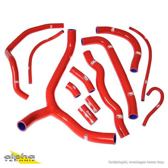 SAMCO SPORT Silicone Hose Kit Red for Honda VFR800 Model Year 2002-2014