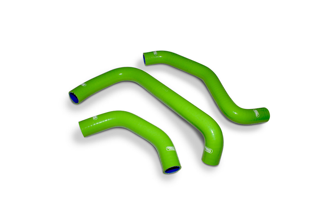 SAMCO SPORT Silicone Hose Kit Race Bike Design Green for Kawasaki ZX10R Ninja ZX10RR Ninja Model Year 2021-2024