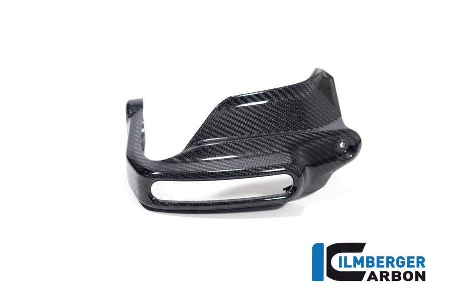Ilmberger Large Carbon Handguard with flasher light, turn signal mount right side R/S, Gloss, BMW R1300GS 2023-