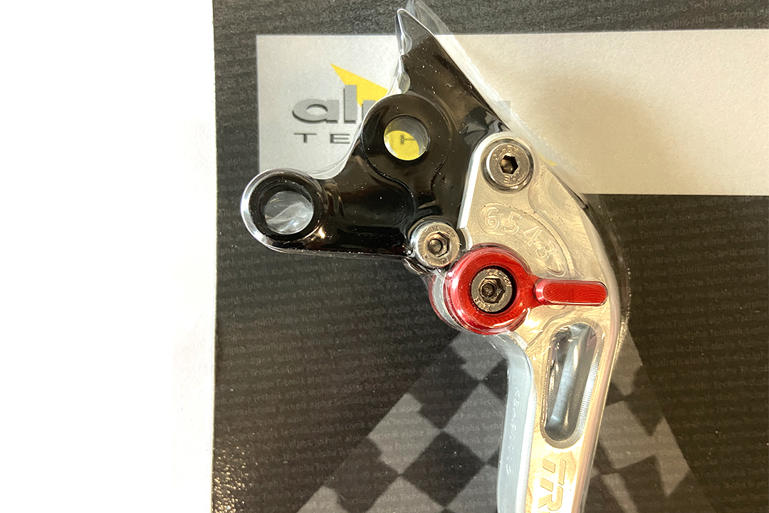 TRW Street MHR513C Brake Lever, long, silver, for various Aprilia and Ducati models