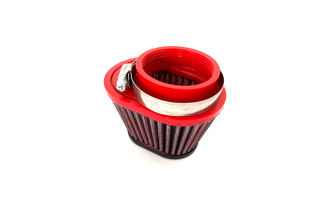 BMC Universal Conical Sport Air Filter, 50 mm Diameter, 70 mm Length, left side L/S, Carbon Cap