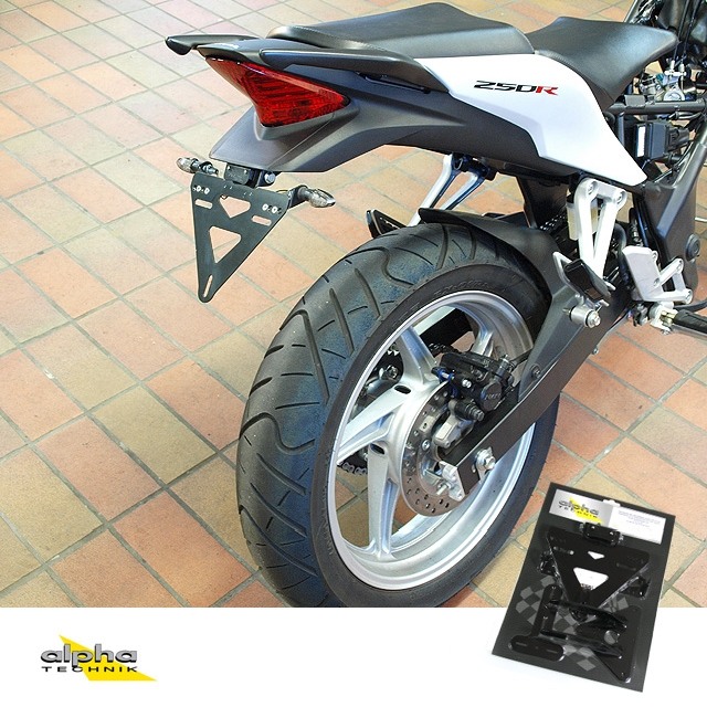 alpha Technik Licence Plate Holder for Honda CBR250R; Type MC41; Model Year 2011