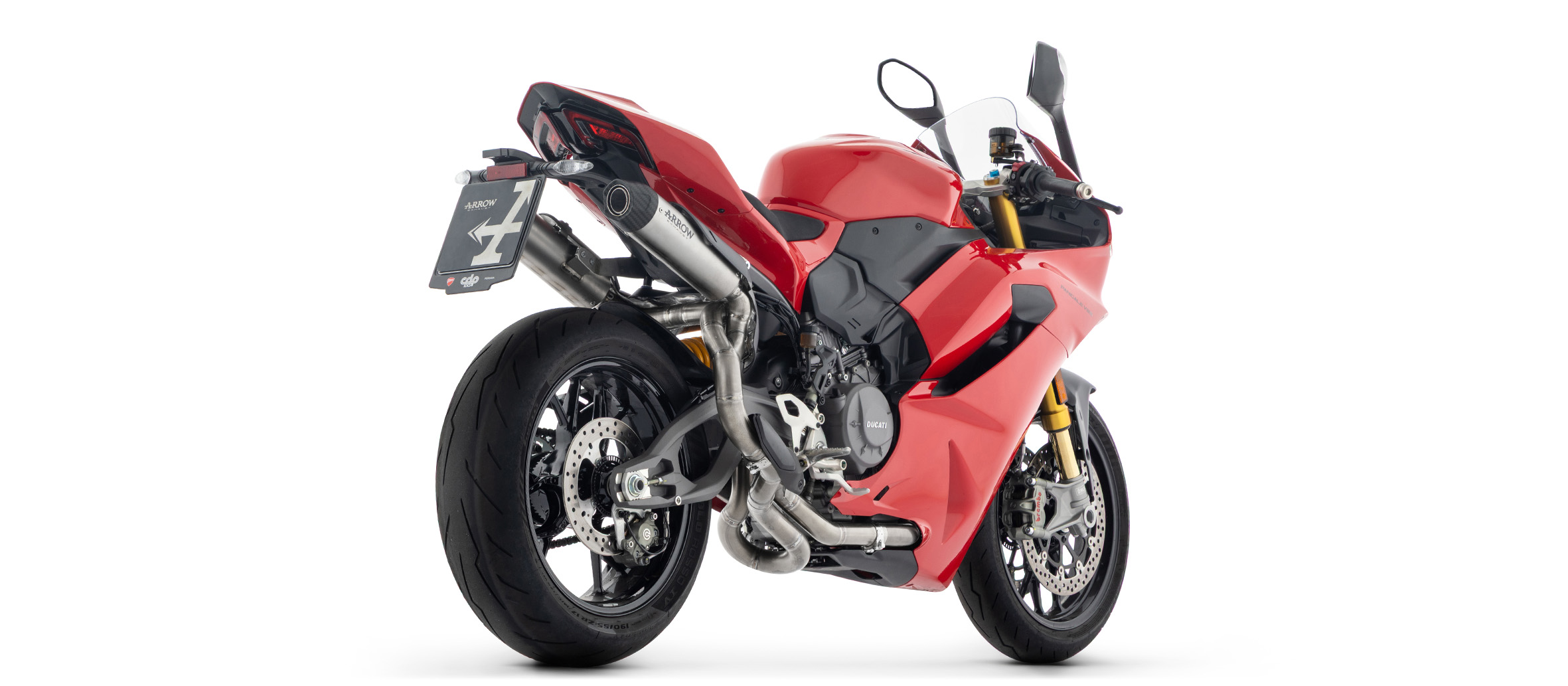 ARROW ROUND-SIL Titanium Exhaust for Ducati Panigale V2, V2S, 2025-