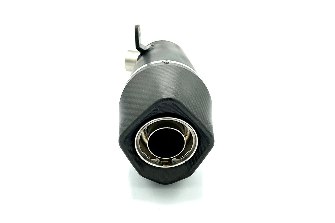 ARROW DARK INDY RACE Exhaust with Carbon End Cap for BMW F900R and F900XR from Model Year 2020, Black Aluminium