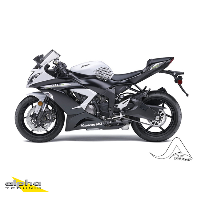 Stompgrip clear, Volcano, for Kawasaki ZX6R Ninja, 2009-2025