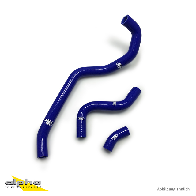 SAMCO SPORT Silicone Hose Kit, blue, for Yamaha XT660R XT660X model year 2004-2014