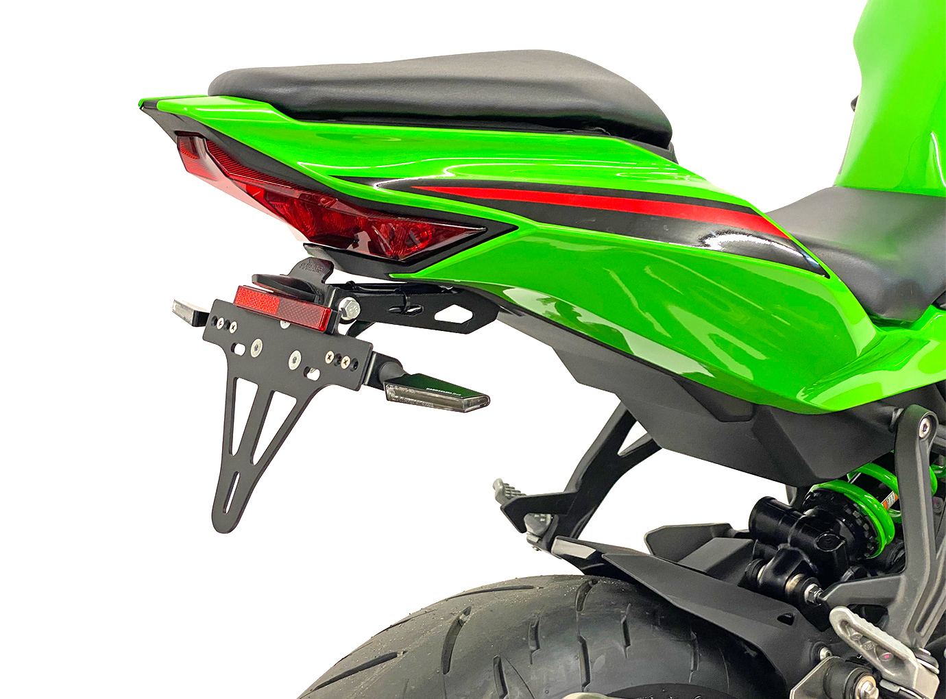 alpha Technik Licence Plate Holder for Kawasaki Ninja ZX4-R / ZX-4RR, model year 2024-