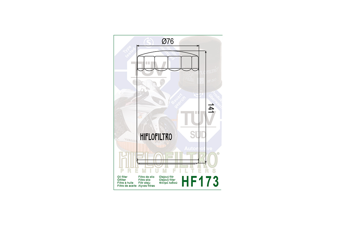 HIFLO oil filter HF173 for various Harley Davidson Models