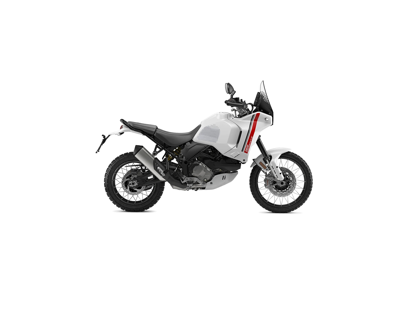 Stompgrip fuel tank Pad black, Volcano, Streetbike fuel tank Kit - fuel tank Sides, for Ducati DesertX Model Year 2022-2023