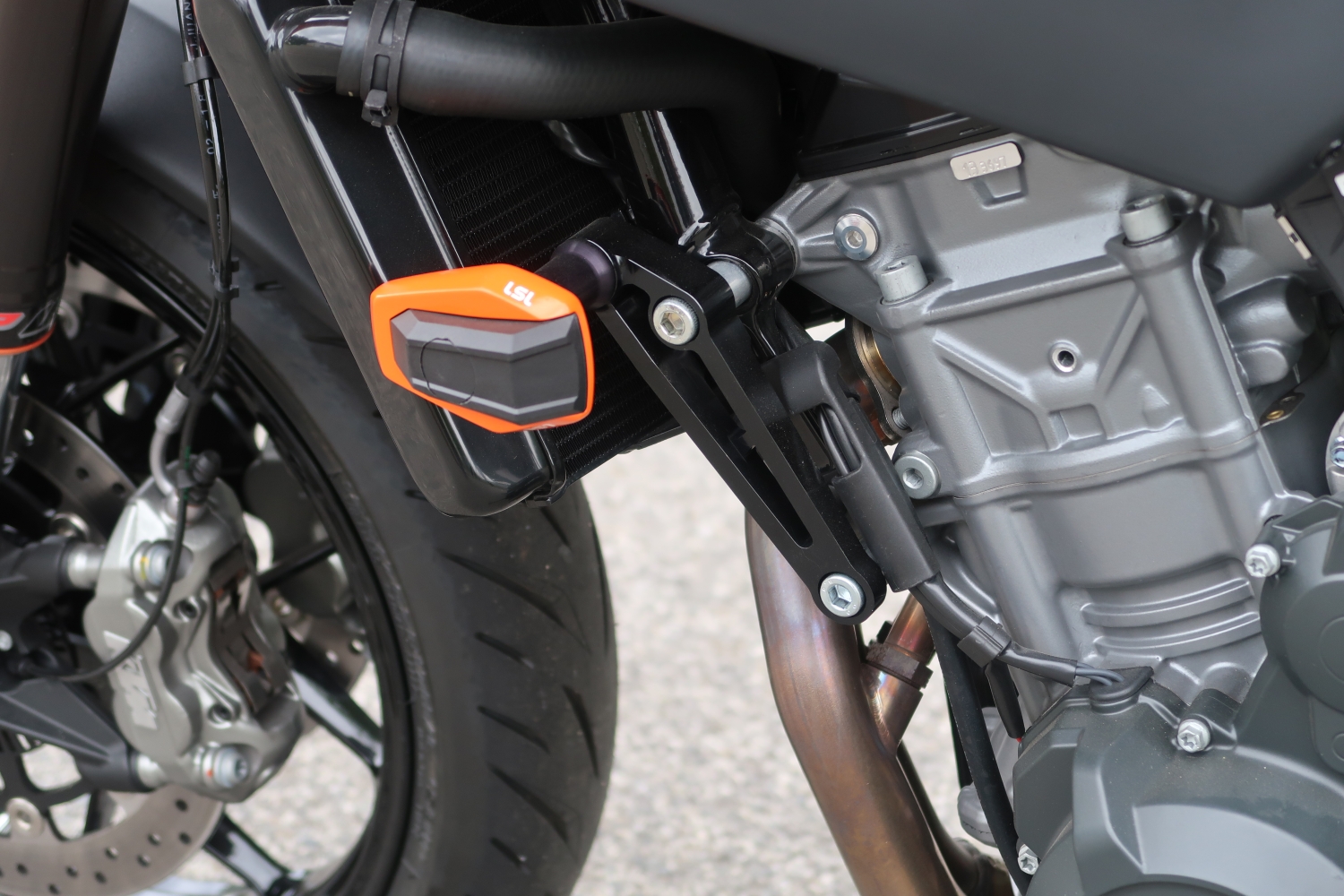 LSL Crash Pad Mounting Kit for KTM Duke 790, black