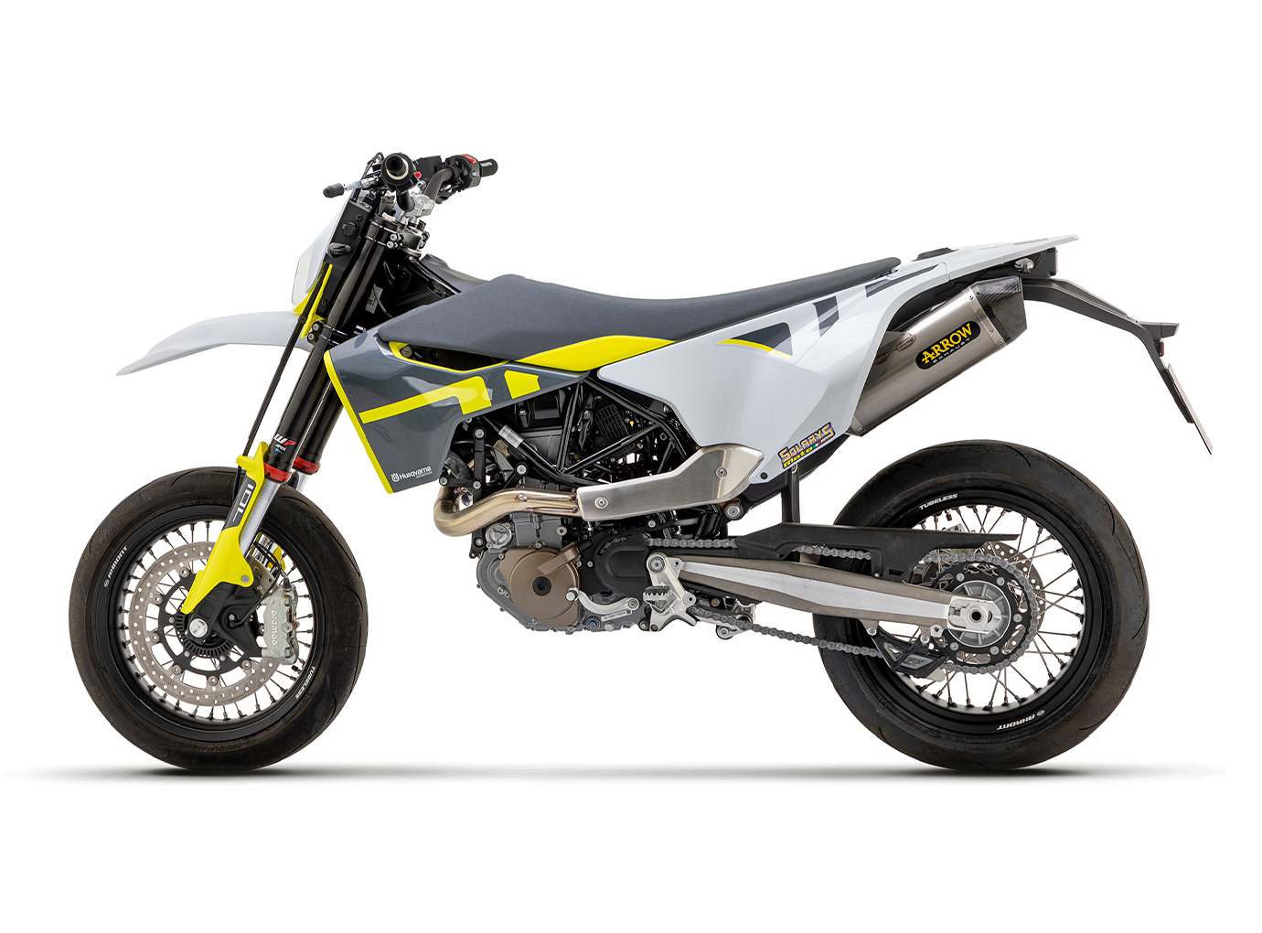 ARROW RACE-TECH Titanium exhaust for Husqvarna 701 Enduro / Supermoto model year 2017-2022