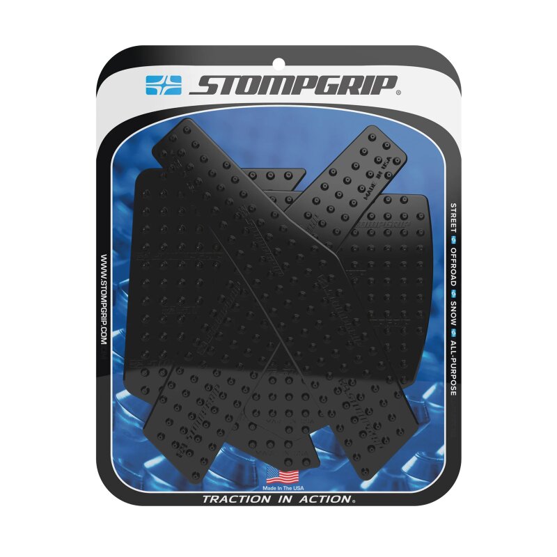 Stompgrip fuel tank Pad black, Volcano, Streetbike fuel tank Kit - fuel tank Sides, for Honda CRF300L / CRF300LRA Rally, 2021-2025