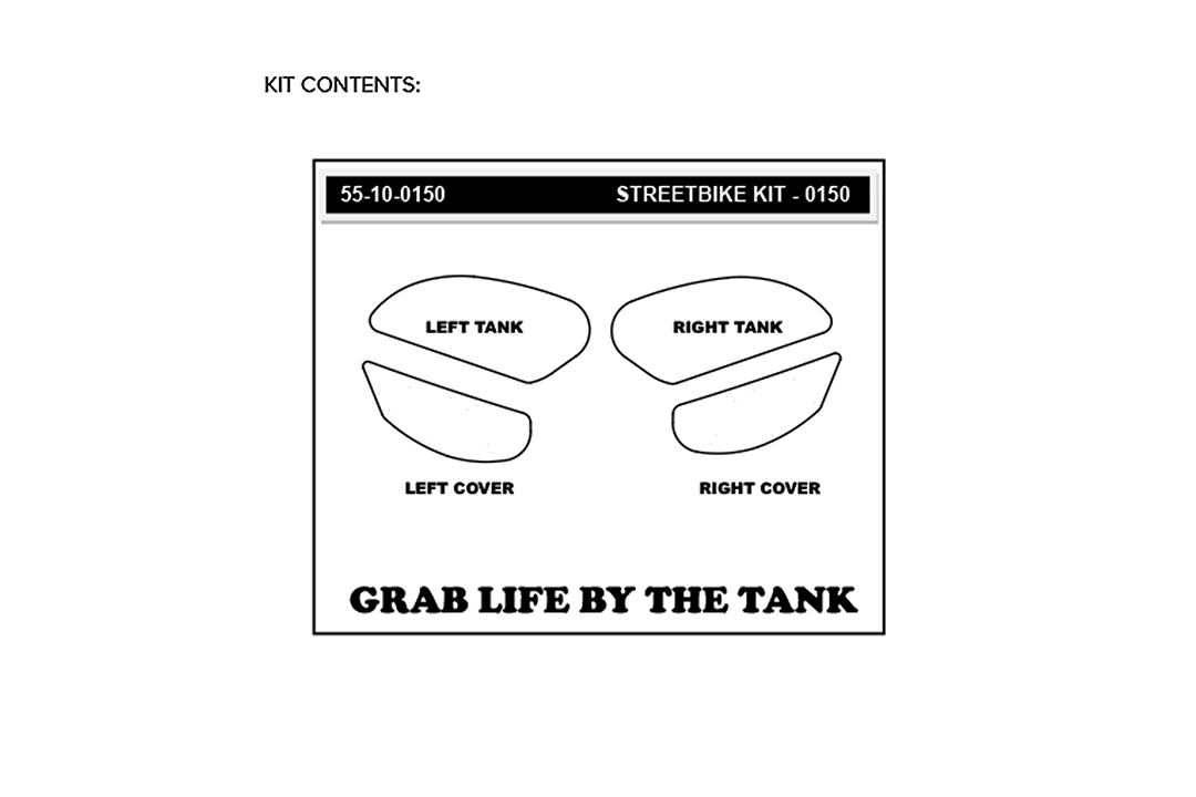Stompgrip hybrid, Volcano, for Kawasaki Ninja H2 SX (SE), 2018-2025
