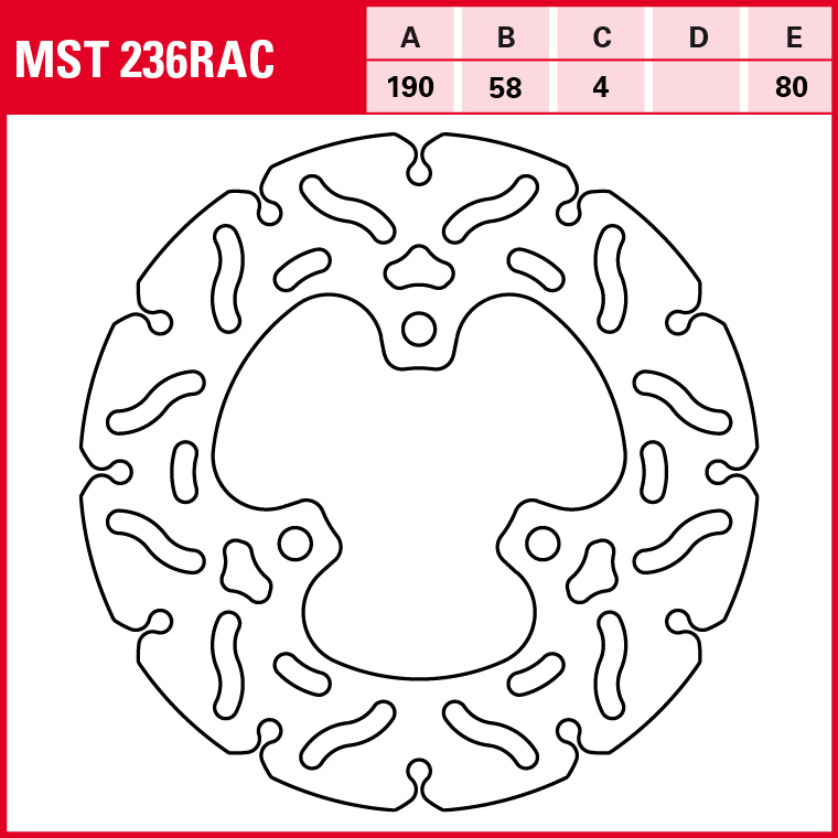 TRW brake disc Sport Fixed MST236RAC