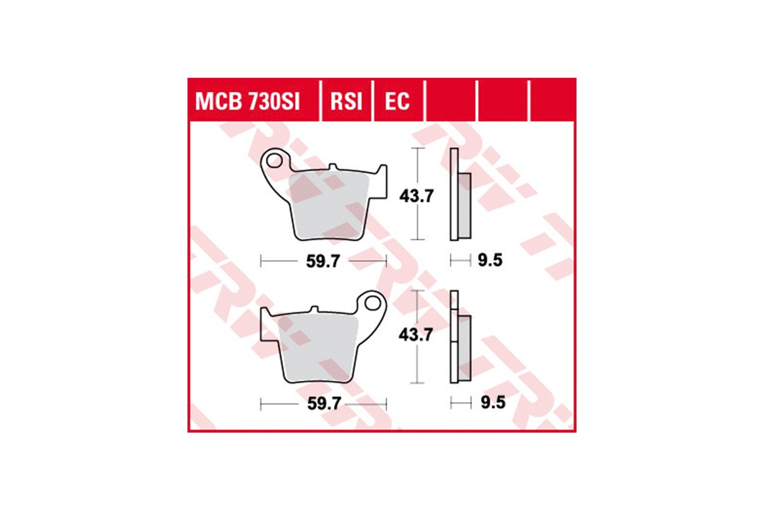 TRW Brake Pad Set MCB730EC Rear