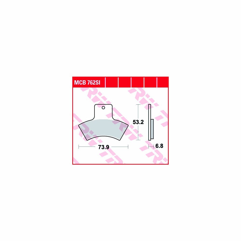 TRW Brake Pad Set Sinter Off-road MCB762SI Rear