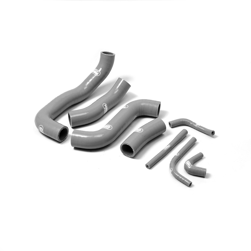 SAMCO SPORT Silicone Hose Kit gunmetal grey for Kawasaki ZRX1100 ZRX1200 from model year 1997- only for vehicles with carburetor de-icing