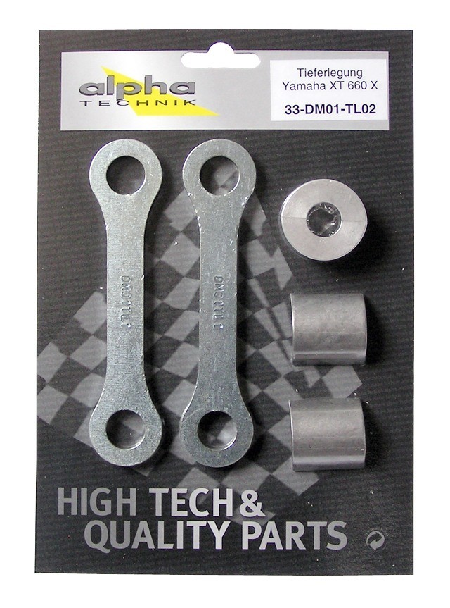 alpha Technik Lowering Kit 50mm Yamaha XT660X, Type DM01; Model Year 2004-