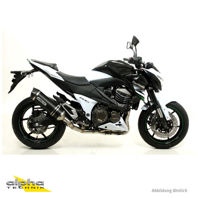 ARROW RACE TECH exhaust for Kawasaki Z750/Z750R/Z800 2007-16, made of aluminium, black