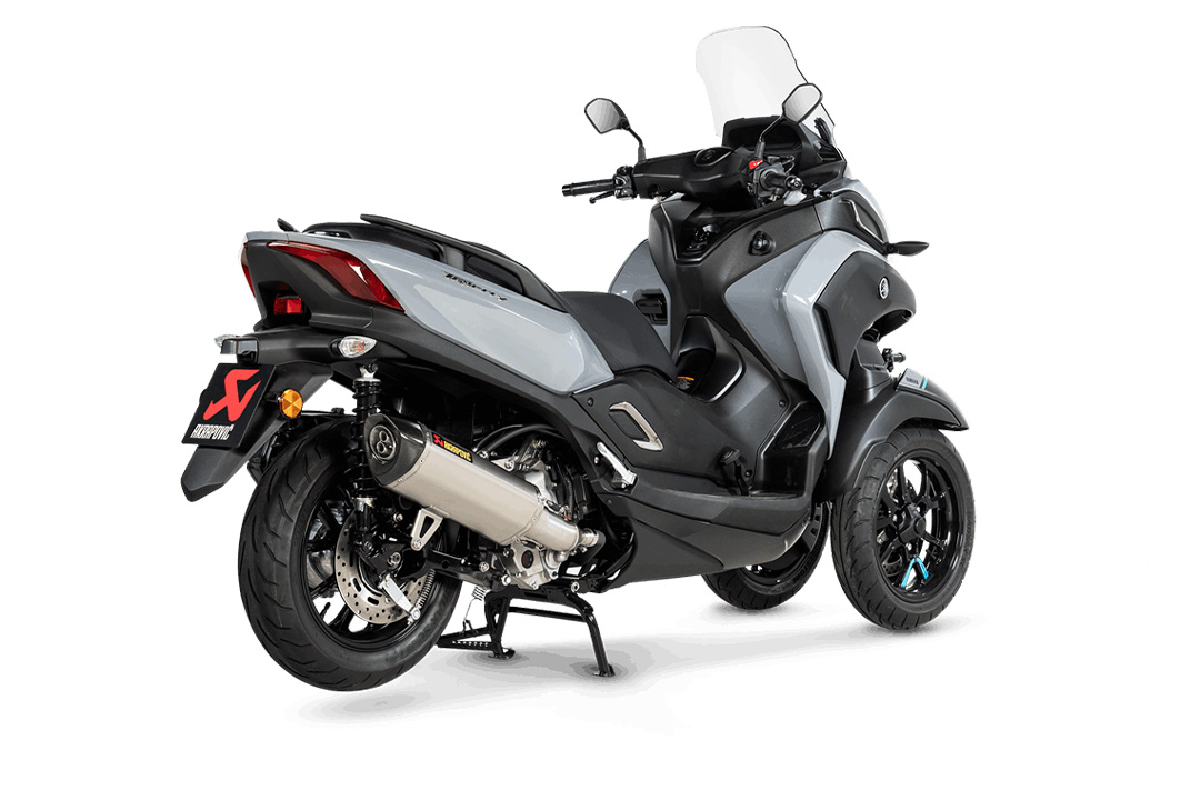 Akrapovic Slip-On Line (SS) Exhaust for Yamaha Tricity 300 and X-MAX 300 Model Year 2018- 2021-