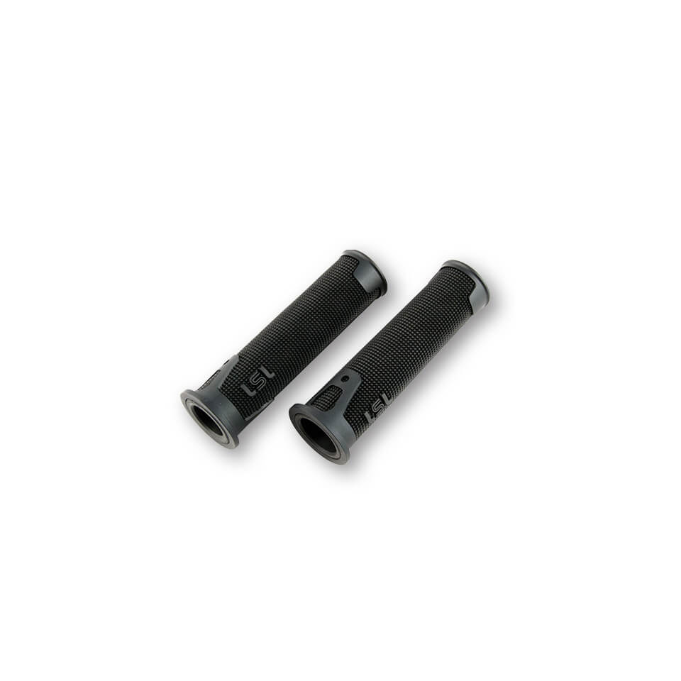 LSL ERGONIA handlebar grips, 7/8 inch (22.2 mm), 125 mm, black
