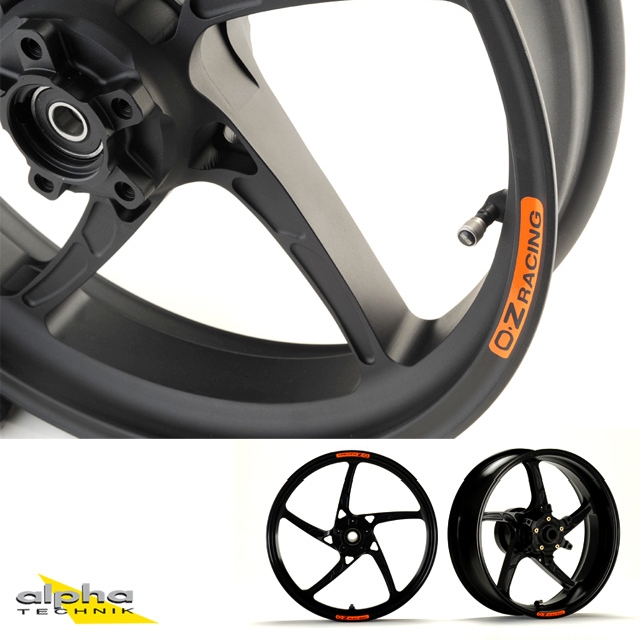 OZ Piega Aluminium rear in matt black for Suzuki GSX-R600, C3, 2011-2018 and GSX-R750, C4, 2011-2018