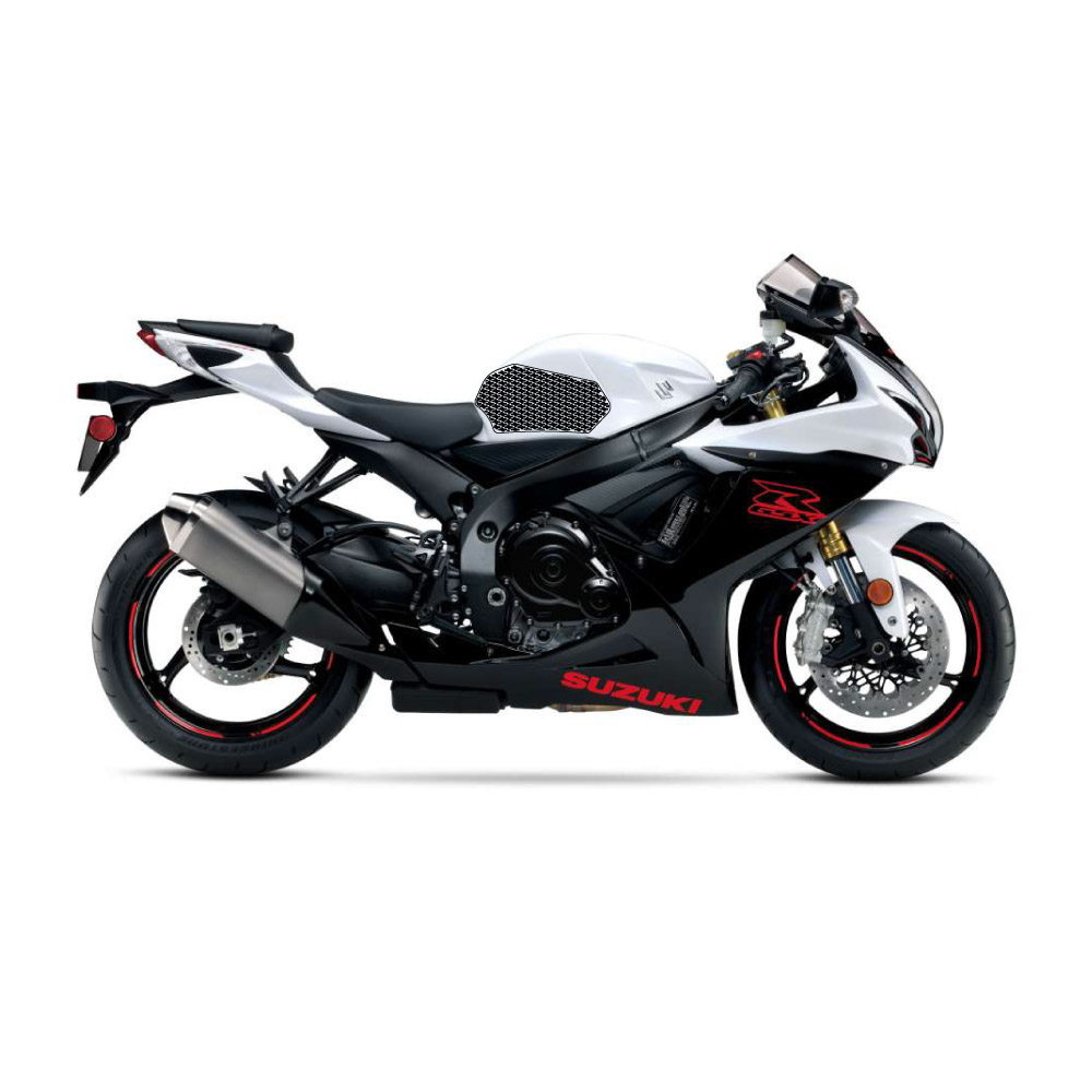 Stompgrip Traction Pads, clear, for Suzuki GSXR600, 750, 2011-2025
