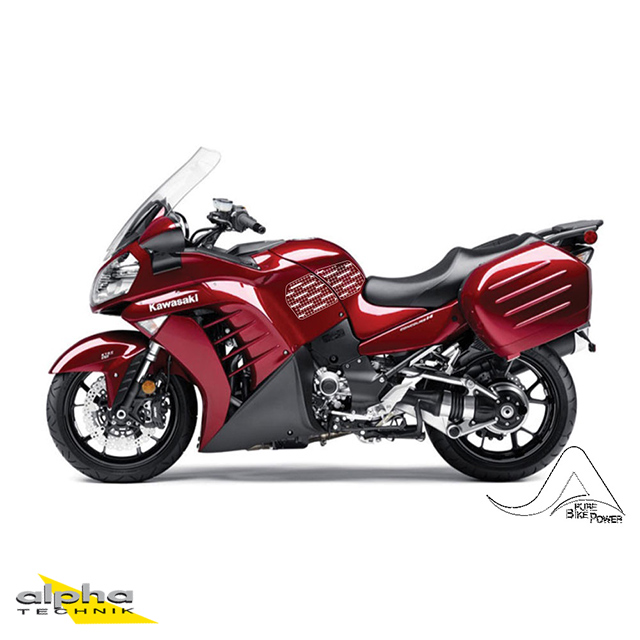 Stompgrip black, Volcano, for Kawasaki 1400 GTR, 2008-2020