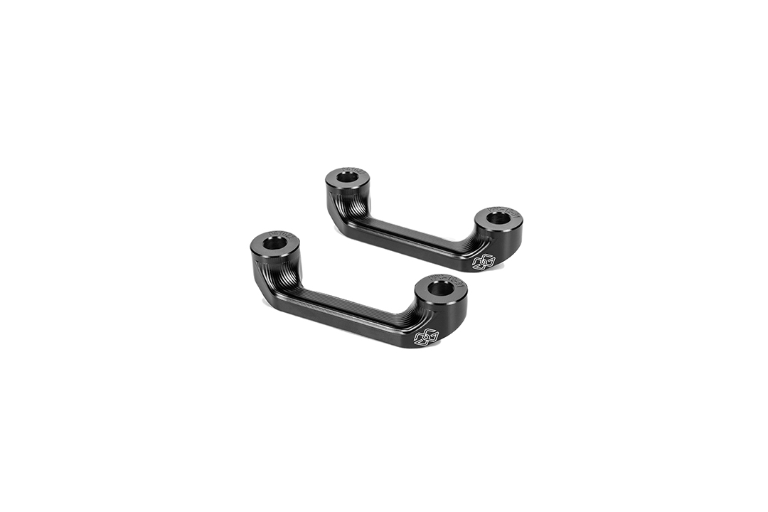 Gilles Pillion Peg Blanking Plates, Black, for Aprilia RS 660