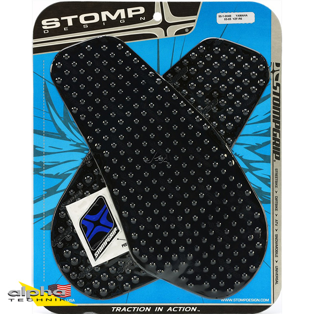 Stompgrip black, Volcano, for Yamaha YZF-R6, 2003-2005