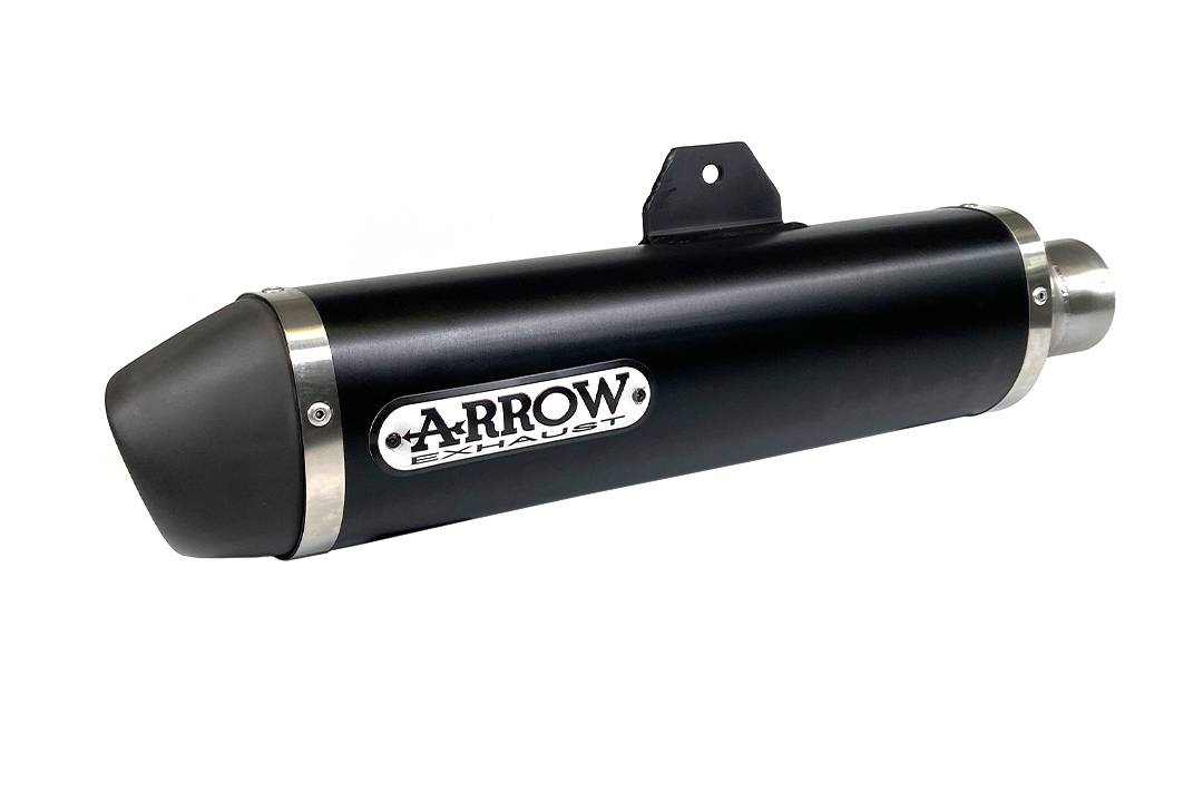 ARROW DARK URBAN Exhaust for Piaggio MP3 500LT 2017-, black aluminium (Only with ARROW manifold)
