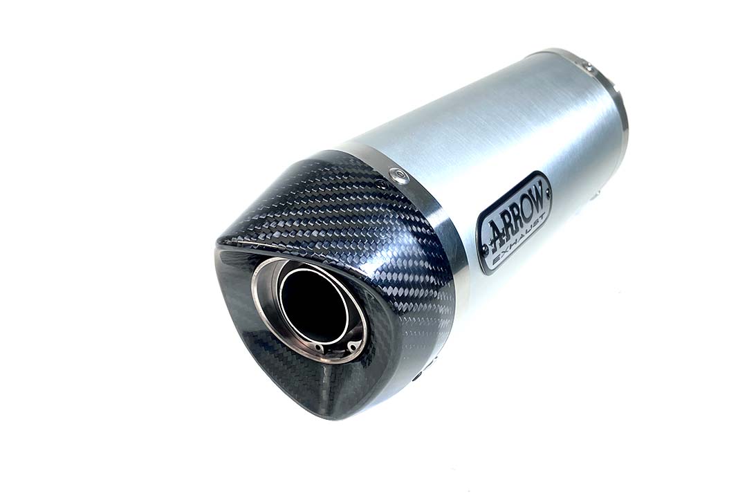 ARROW THUNDER Exhaust for Yamaha MT07 / Tracer 700 2014-2020, Aluminium with Carbon End Cap (Only with ARROW Header)