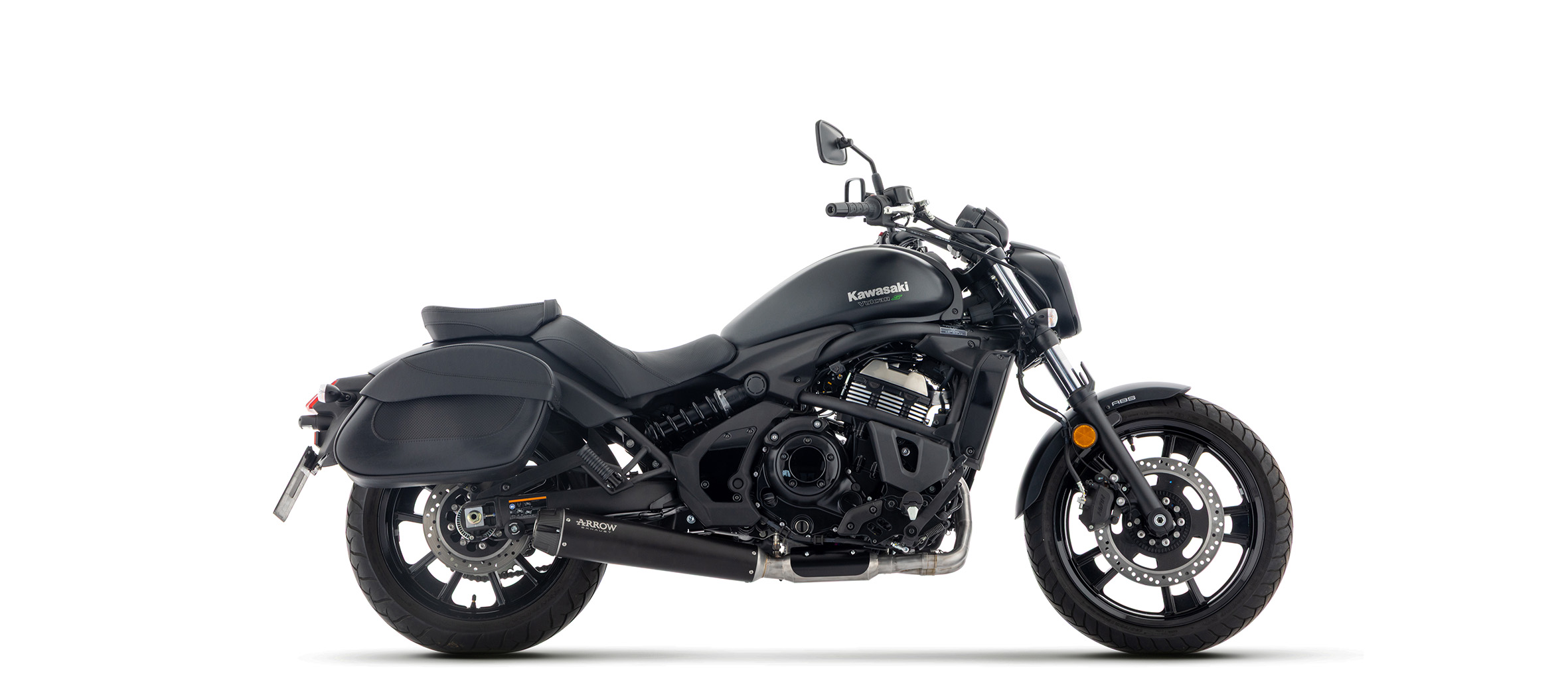 ARROW DARK REBEL with Aluminium End Cap for Kawasaki Vulcan S 650 2025-