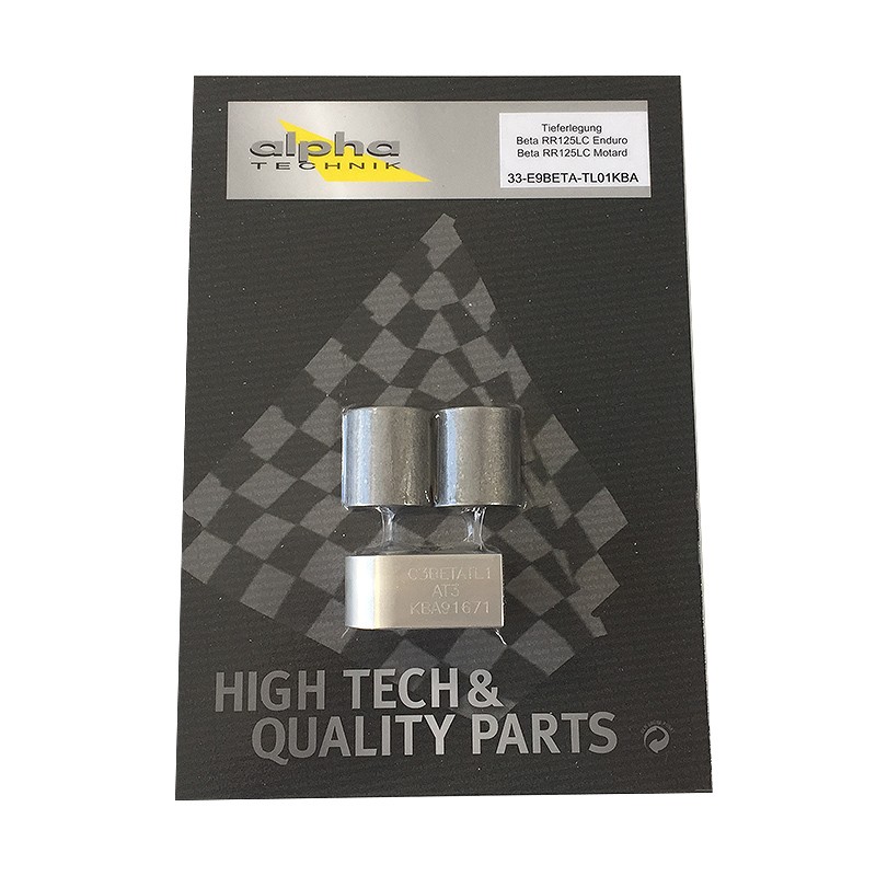 alpha Technik Lowering Kit 30mm for Beta RR125, Type E9; Model Year 2018-