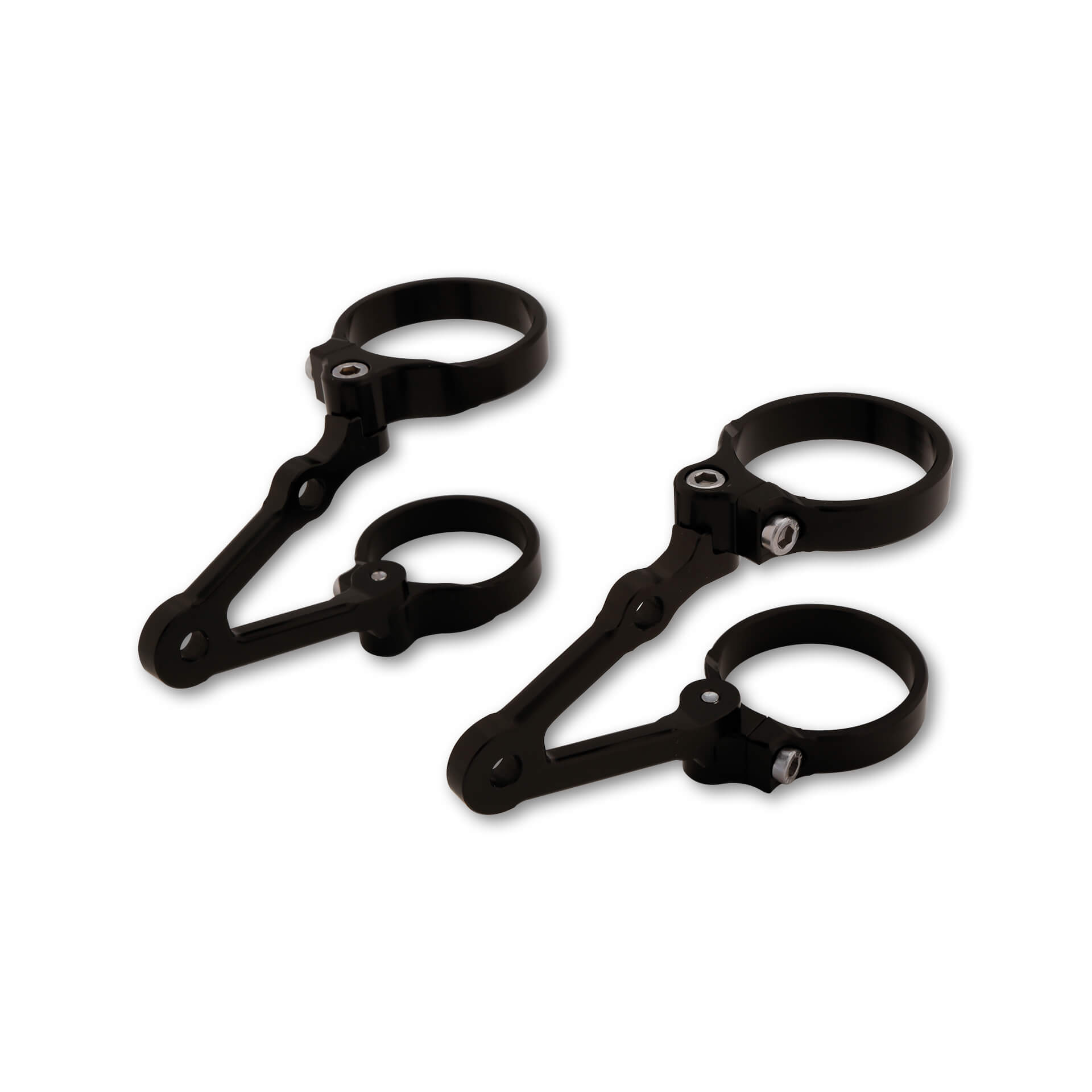 LSL headlight bracket, rotatable, short, Ø 50/54 mm with 67mm braces with flasher light, turn signal mount