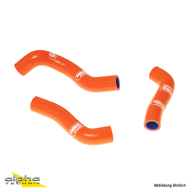 SAMCO SPORT Silicone Hose Kit Orange for KTM 250 SX-F 250 XC-F Model Year 2011-2012