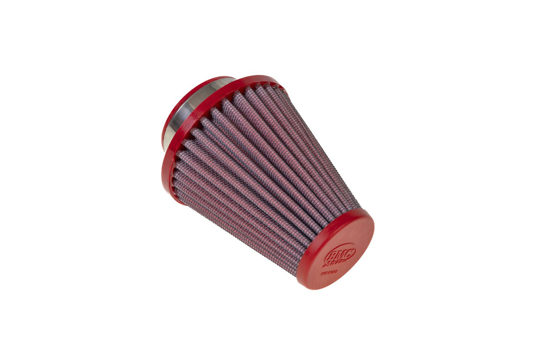 BMC conical sports air filter, 53 mm diameter, 102 mm length, plastic cap