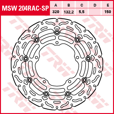 TRW brake disc Sporty Floating MSW204RAC