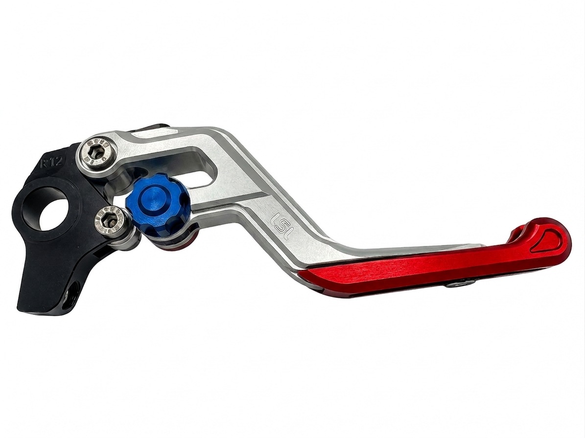 LSL ERGONIA Brake Lever R22 Silver/Blue/Red