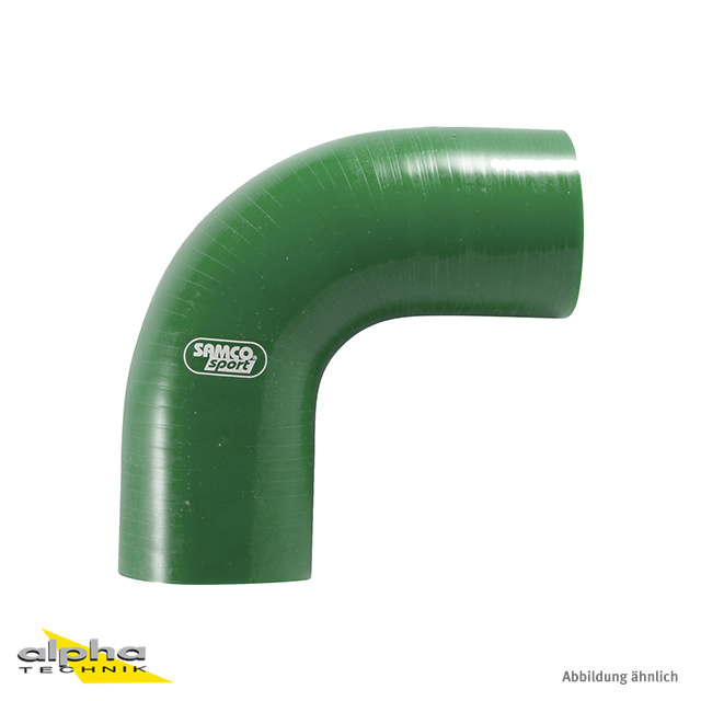 Samco Silicone Hose 90° Standard Elbow 45 mm B.R. green