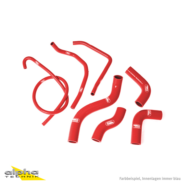 SAMCO SPORT Red Silicone Hose Kit for Kawasaki Z1000 Model Year 2003-2006