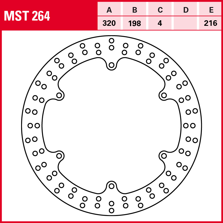 TRW brake disc All-round Fixed MST264