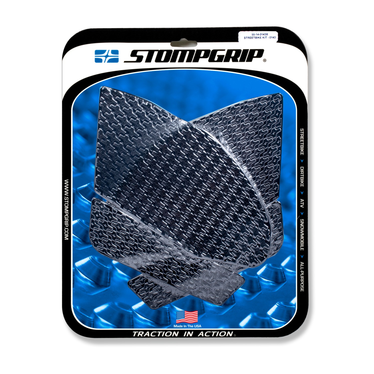 Stompgrip Traction Pads, black, for Suzuki GSXR1000(R), 2017-2025