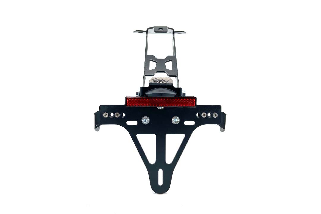 alpha Technik Number Plate Holder for Aprilia RS 457 / Tuono 457, Type XE, Model Year 2024 onwards.