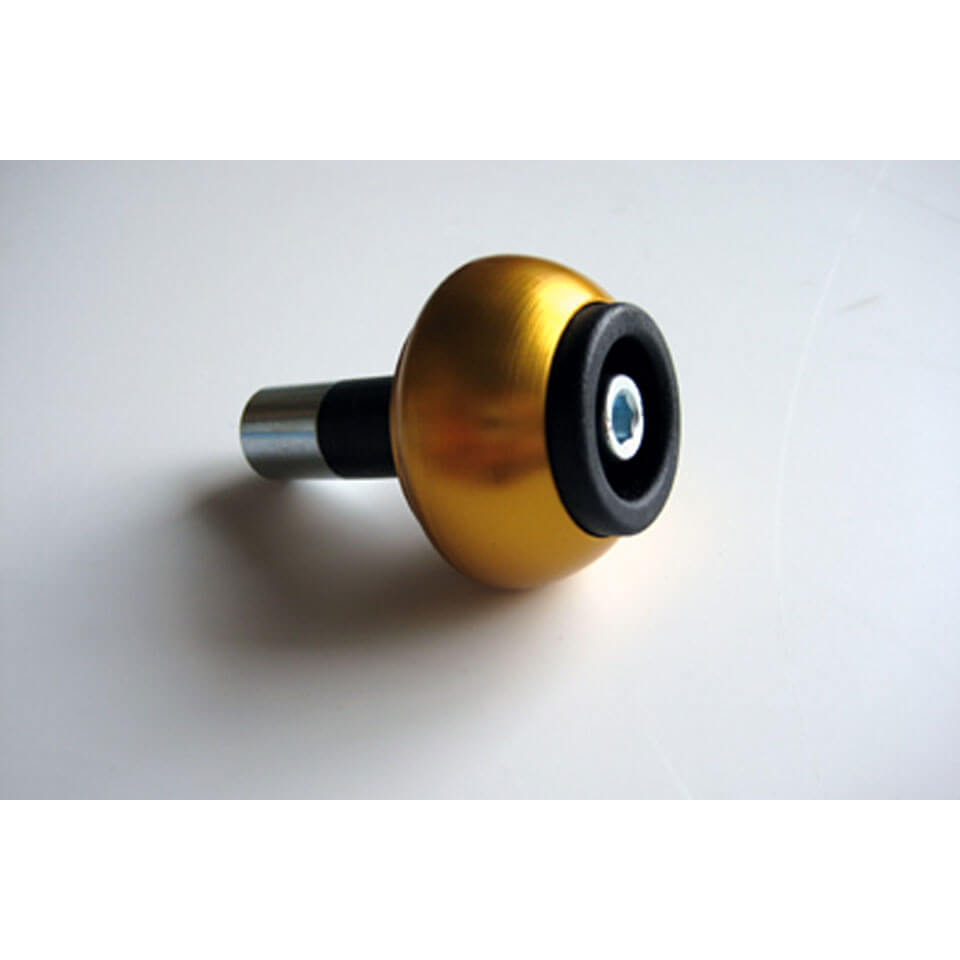 LSL bar end weight Crash Ball for steel handlebars, gold